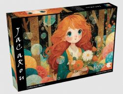 NOVIA CASSE-TÊTE 1000 PIÈCES - ÉLÉGANCE FLORALE (FLOWERED FABRIC GRACE) #JP-FLOW1000 (0326)